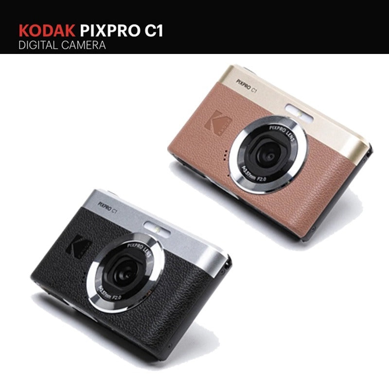 Kodak PIXPRO C1 Compact Digital Camera 13MP 1080p Selfie 180° Tilting LCD